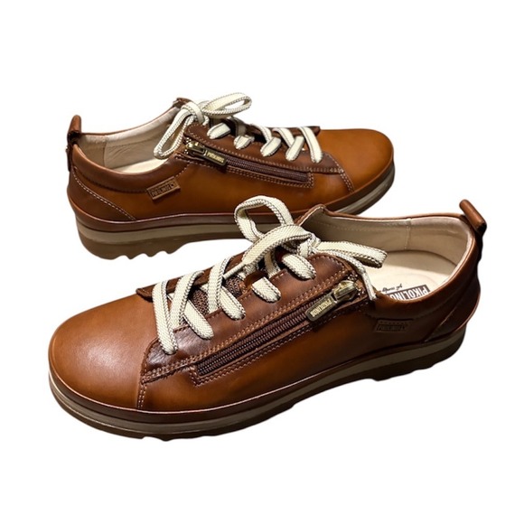 Pikolinos Vigo Zip Lace Up Leather Oxford Sneakers size 41 - Picture 2 of 9